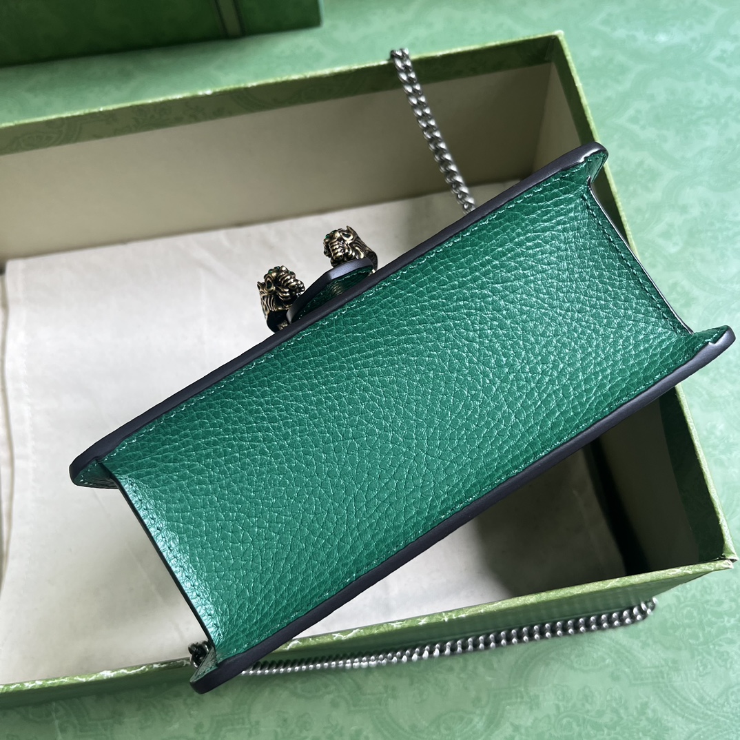 Bagsaaa Gvc*1 Dionysus mini top handle in green - 18x12x6cm