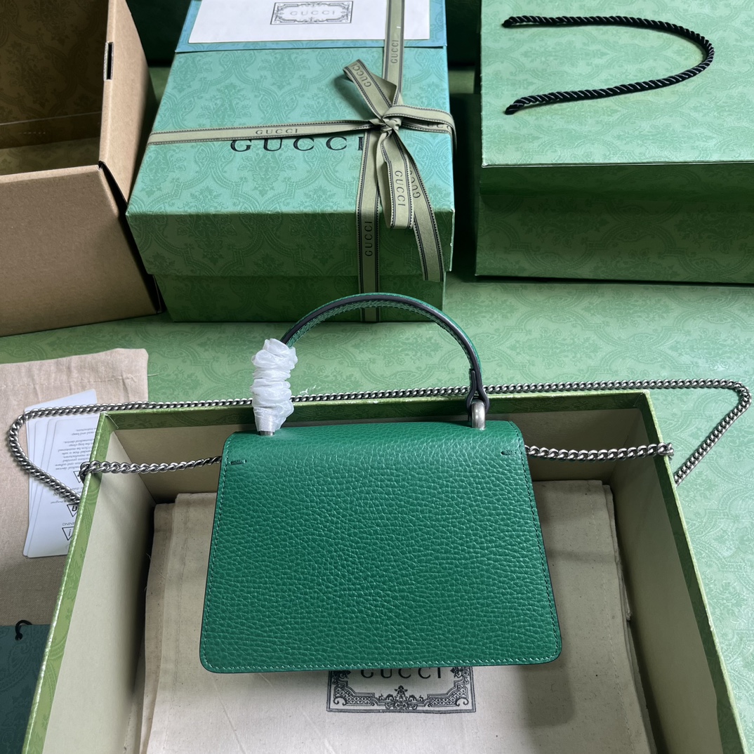 Bagsaaa Gvc*1 Dionysus mini top handle in green - 18x12x6cm