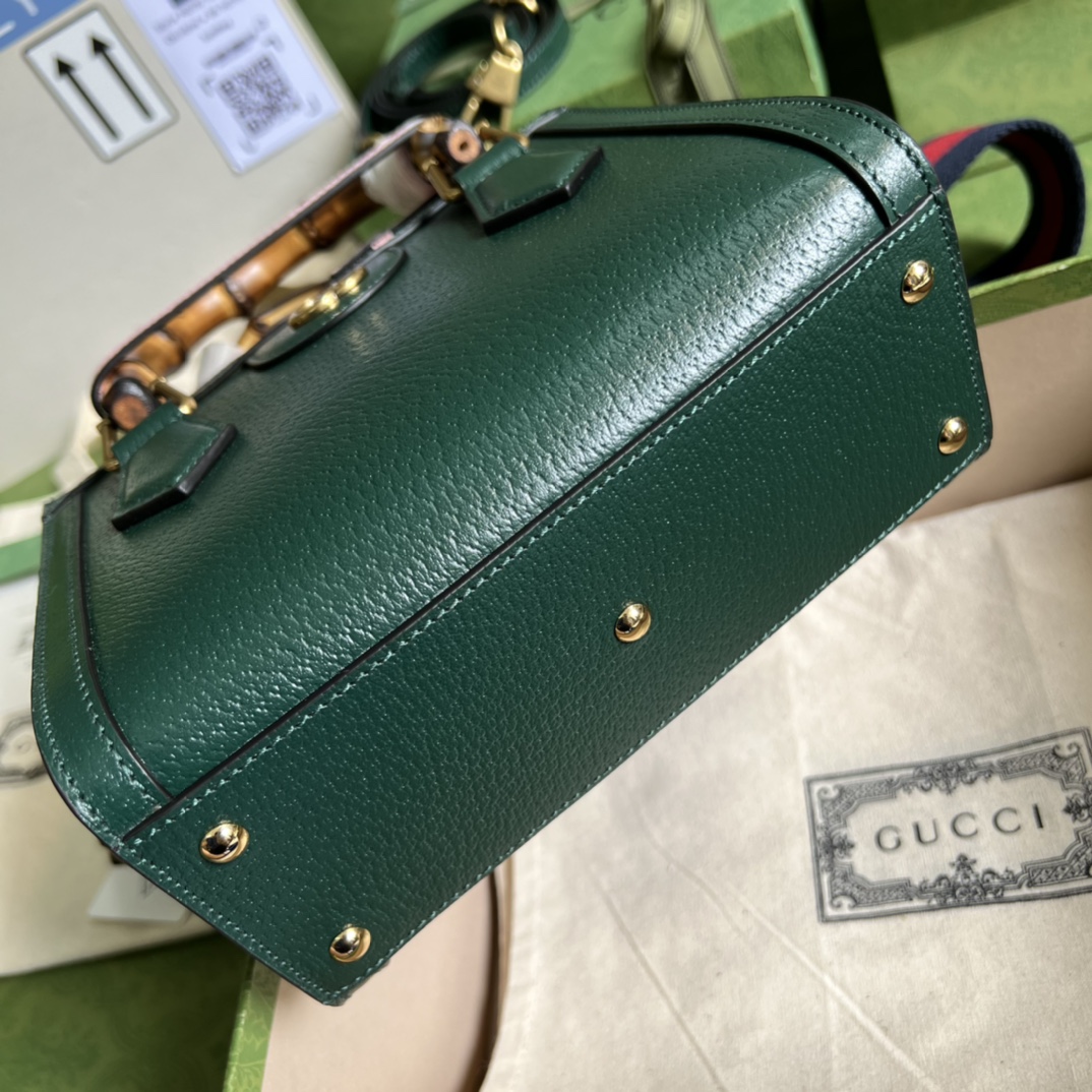 Bagsaaa Gvc*1 Diana GG tote bag dark green - 20*16*10cm