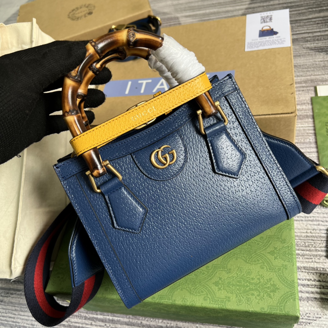 Bagsaaa Gvc*1 Diana GG tote bag blue - 20*16*10cm