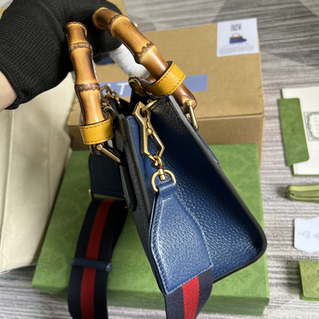 Bagsaaa Gvc*1 Diana GG tote bag blue - 20*16*10cm