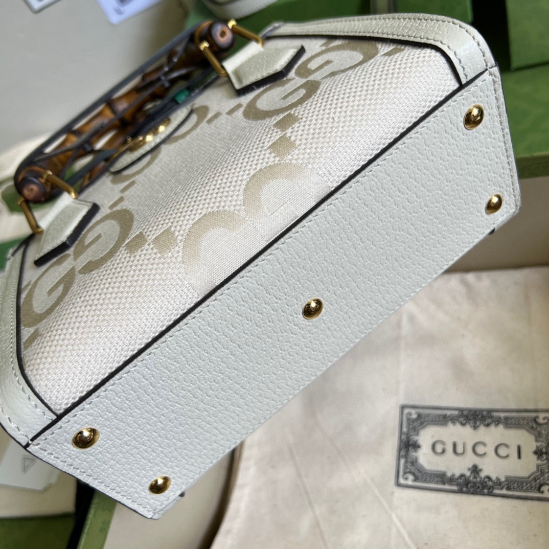 Bagsaaa Gvc*1 Diana GG Jumbo white tote bag - 20*16*10cm