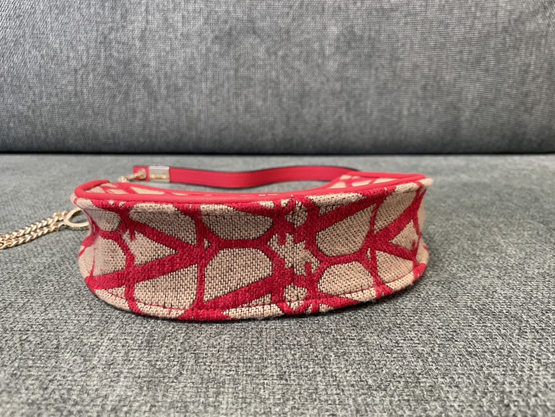 Bagsaaa Va1e*ntin0 Garavani VLogo Toile Iconographe Mini shoulder red