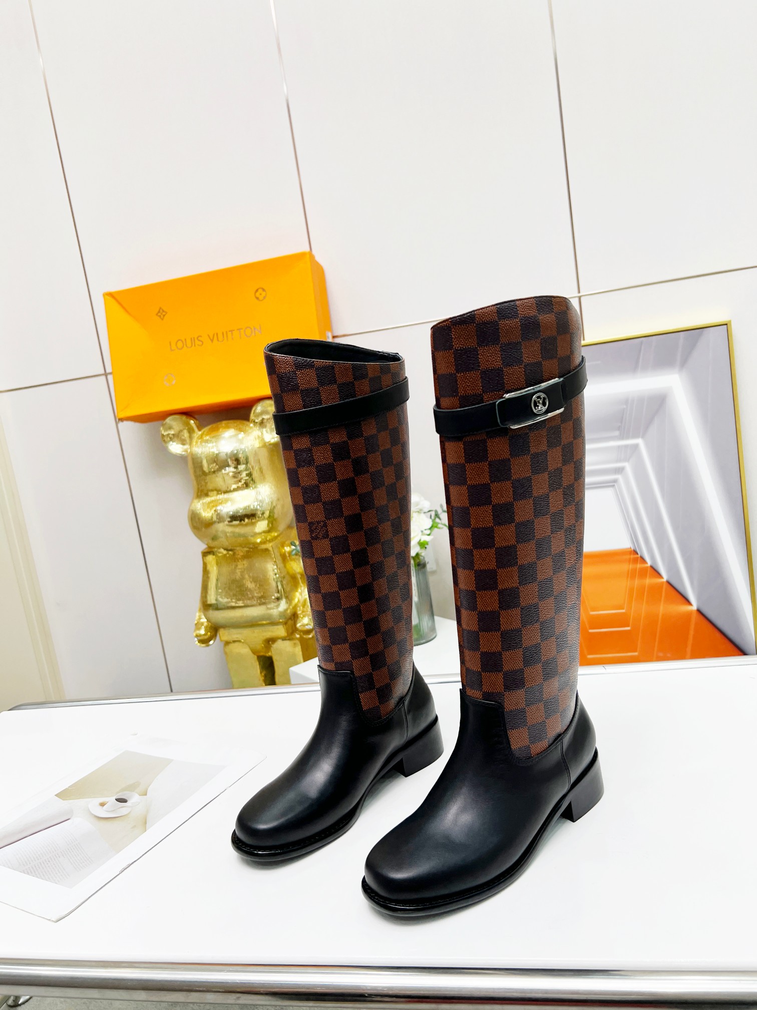 Bagsaaa L0vis Vvtt0n Long Boots 4 colors