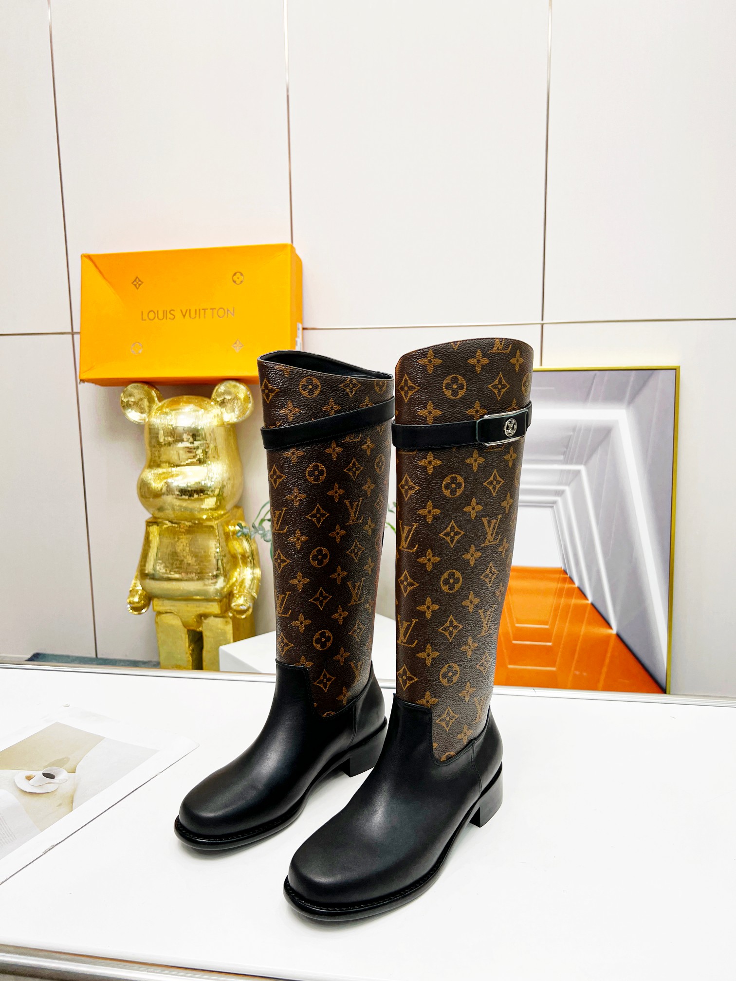 Bagsaaa L0vis Vvtt0n Long Boots 4 colors