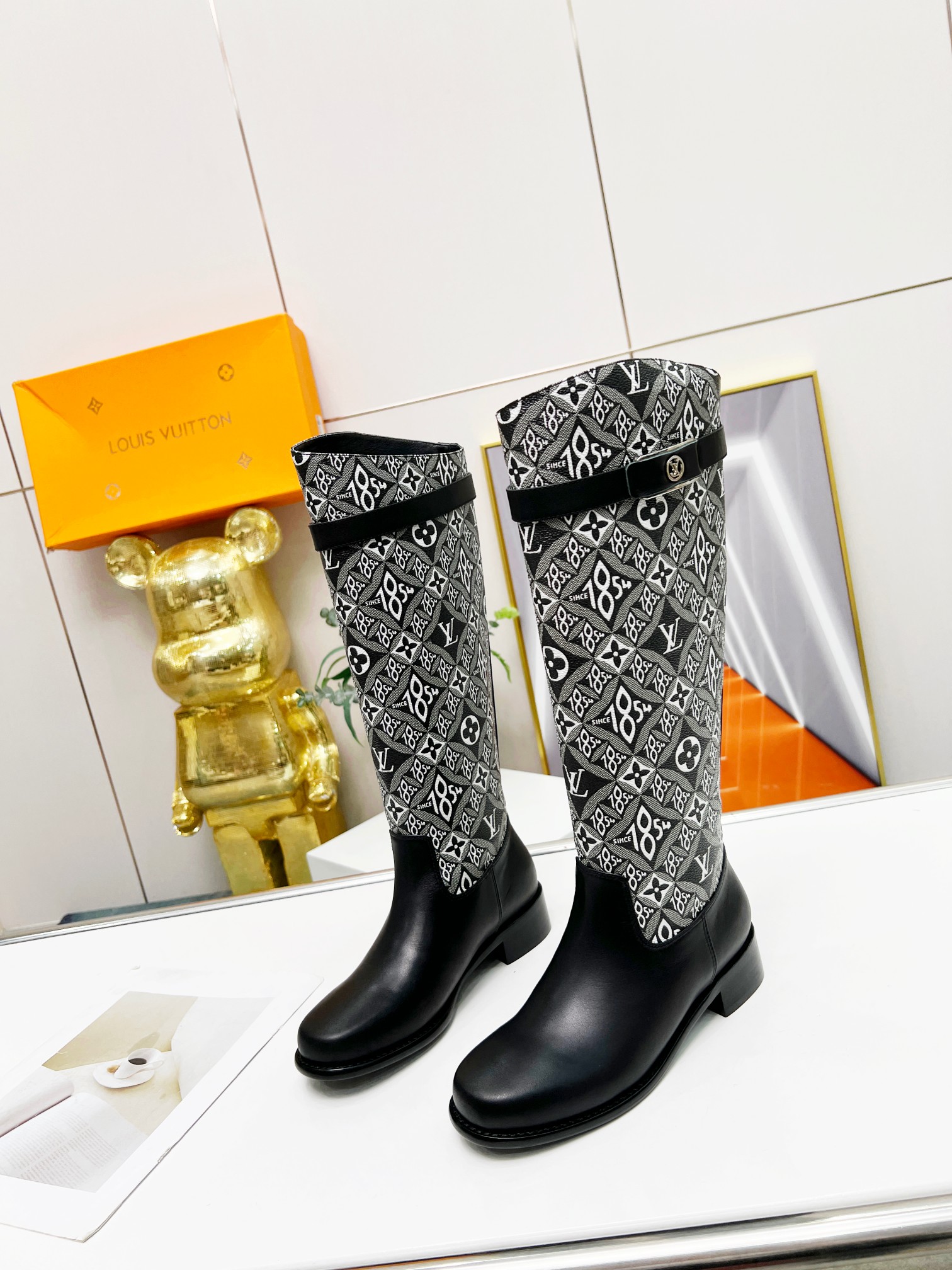 Bagsaaa L0vis Vvtt0n Long Boots 4 colors