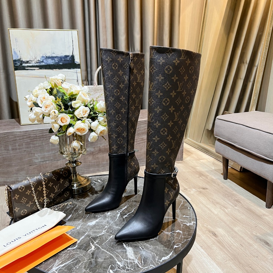 Bagsaaa L0vis Vvtt0n ankle long boots