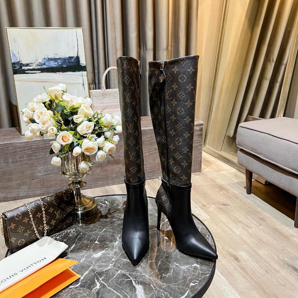 Bagsaaa L0vis Vvtt0n ankle long boots