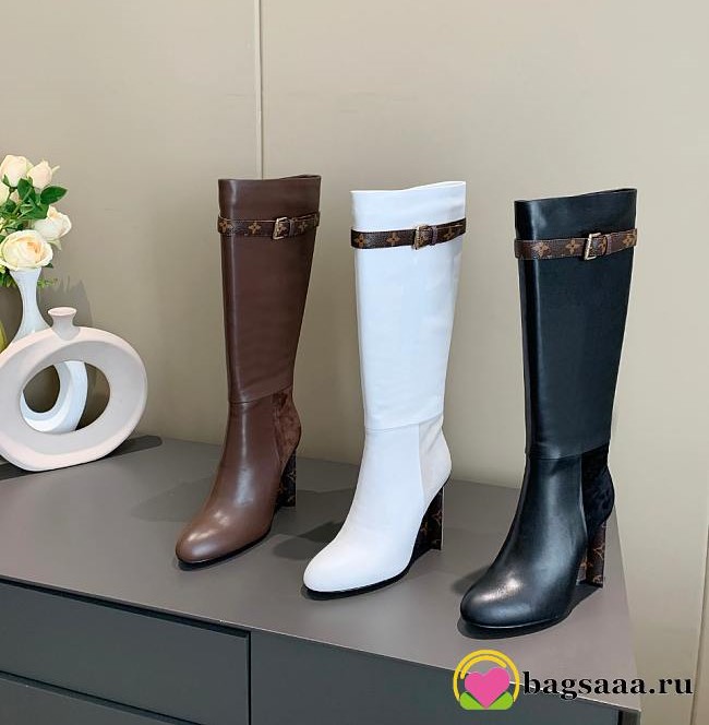 Bagsaaa L0vis Vvtt0n Leather Long Boots 3 colors