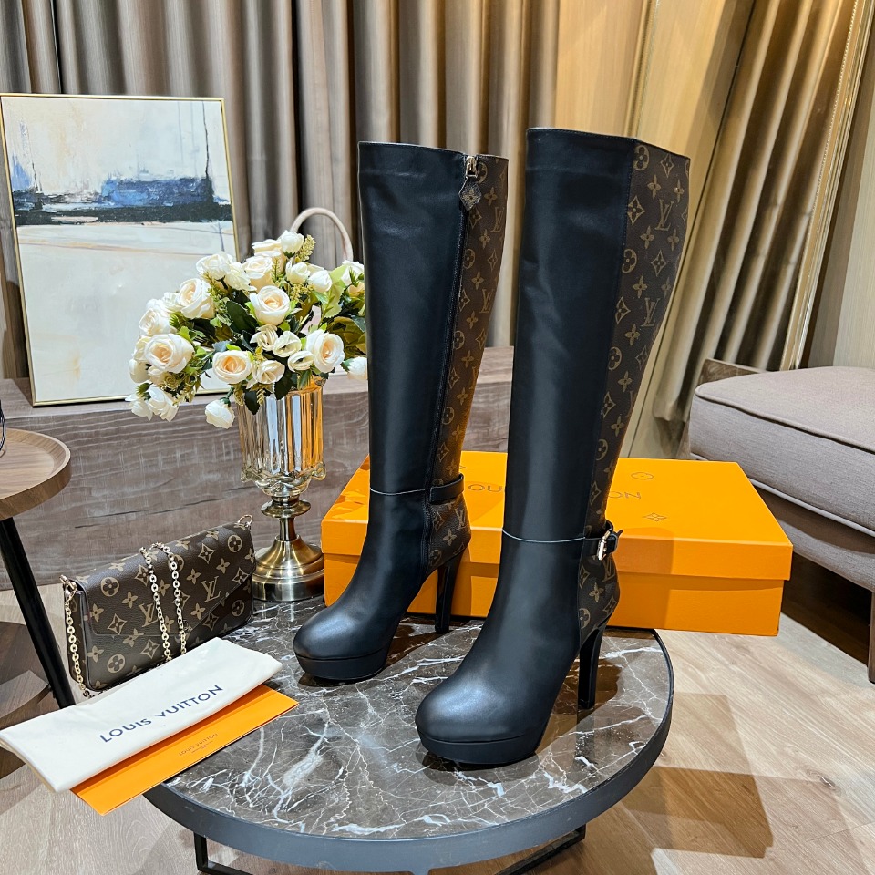 Bagsaaa L0vis Vvtt0n Afterglow Ankle Long Boot 