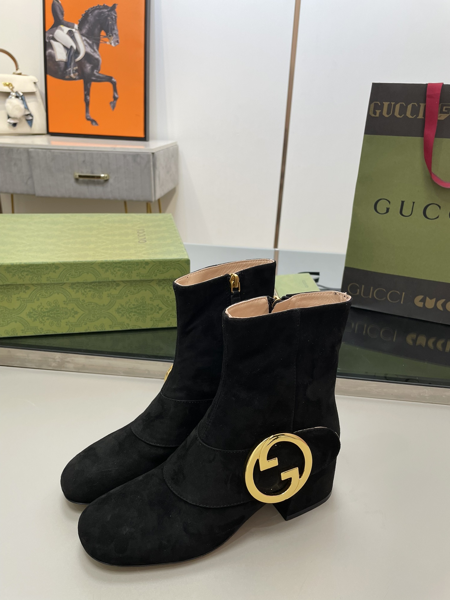 Bagsaaa Gvc*1 Blondie Black Ankle Boots