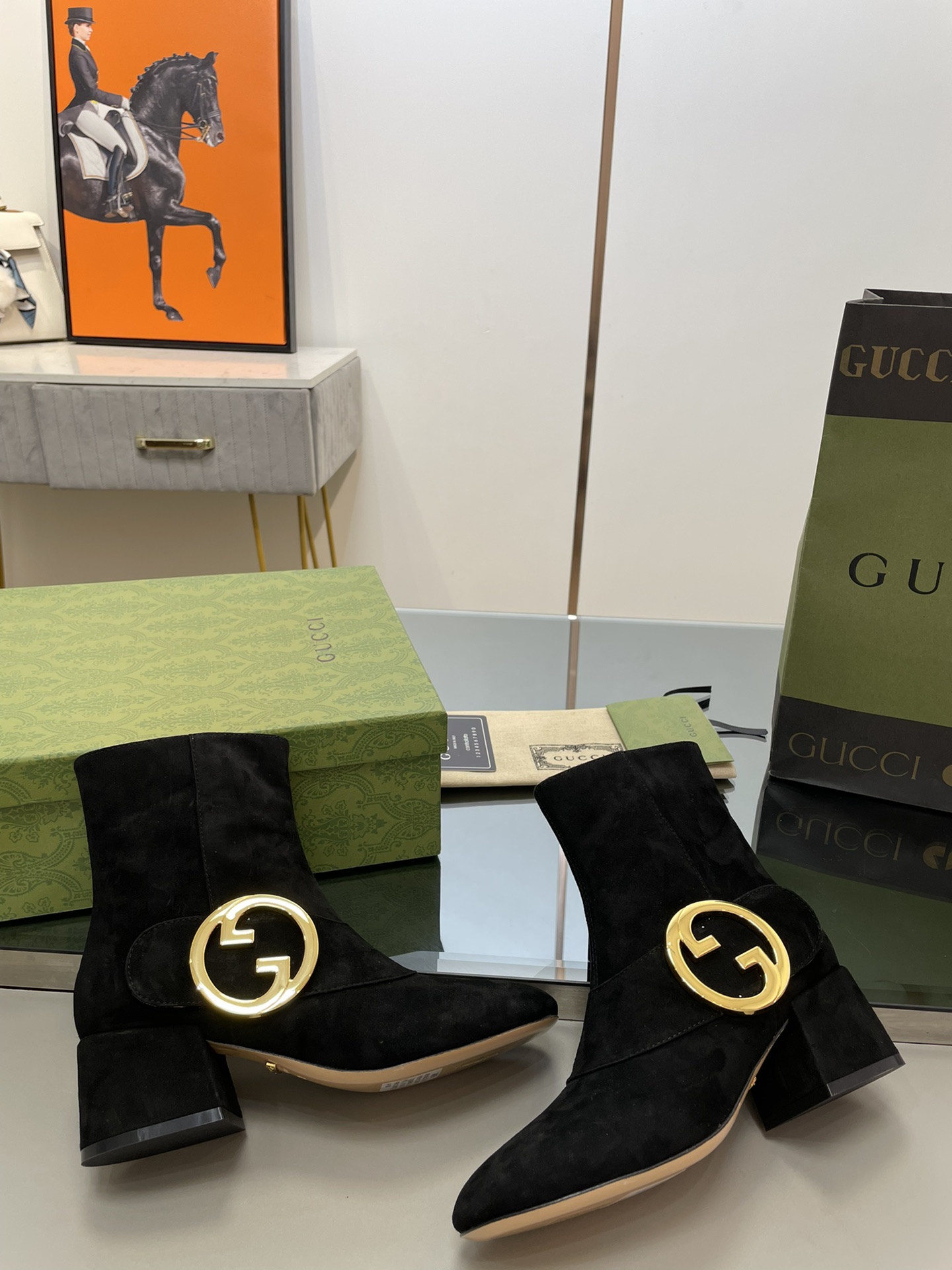 Bagsaaa Gvc*1 Blondie Black Ankle Boots