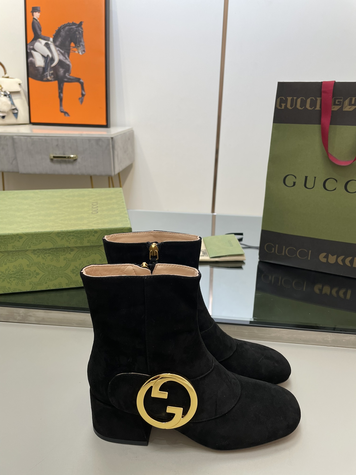 Bagsaaa Gvc*1 Blondie Black Ankle Boots