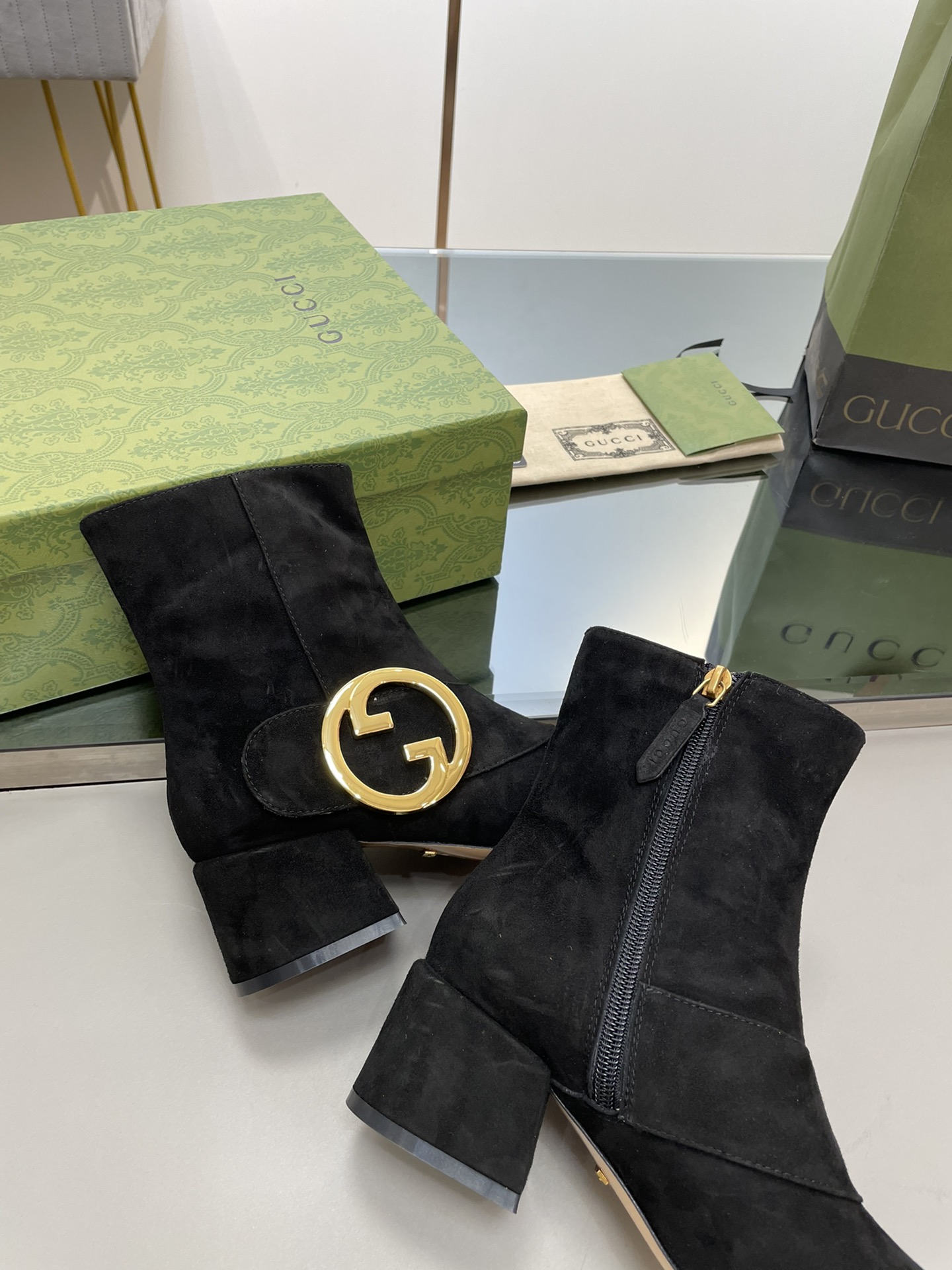 Bagsaaa Gvc*1 Blondie Black Ankle Boots