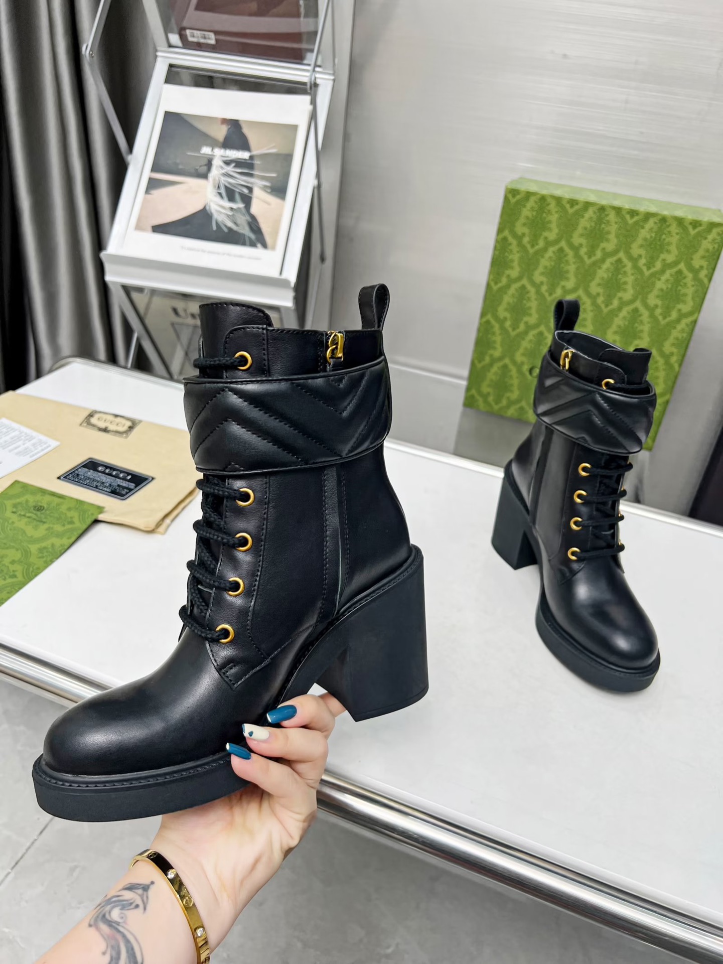 Bagsaaa Gvc*1 Ankle Boots With Double G