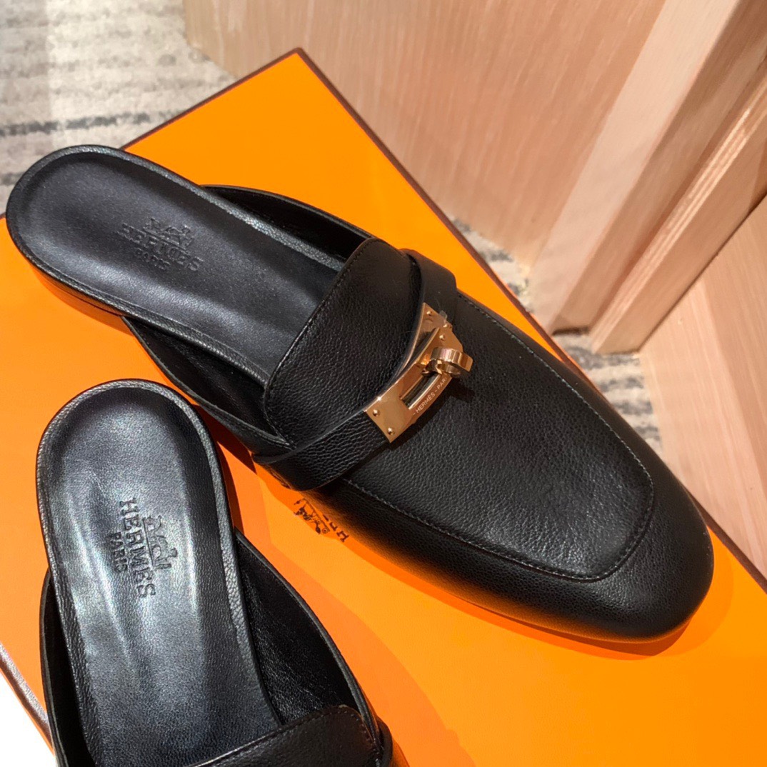 Bagsaaa H**me5 Kelly Loafers Gold Hardware