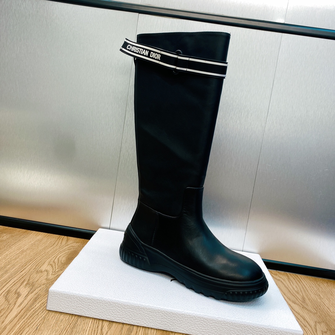 Bagsaaa D10r Over Knee Black Boots
