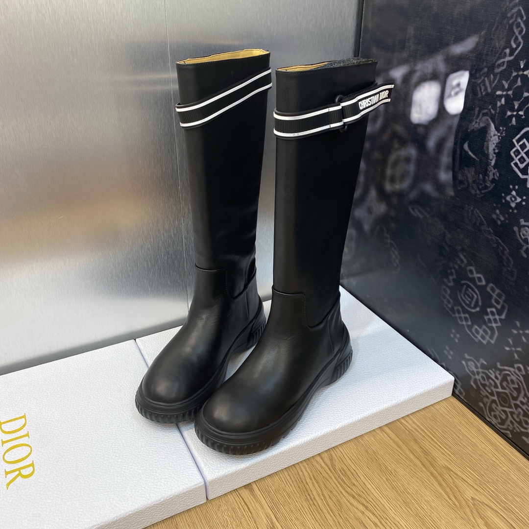 Bagsaaa D10r Over Knee Black Boots