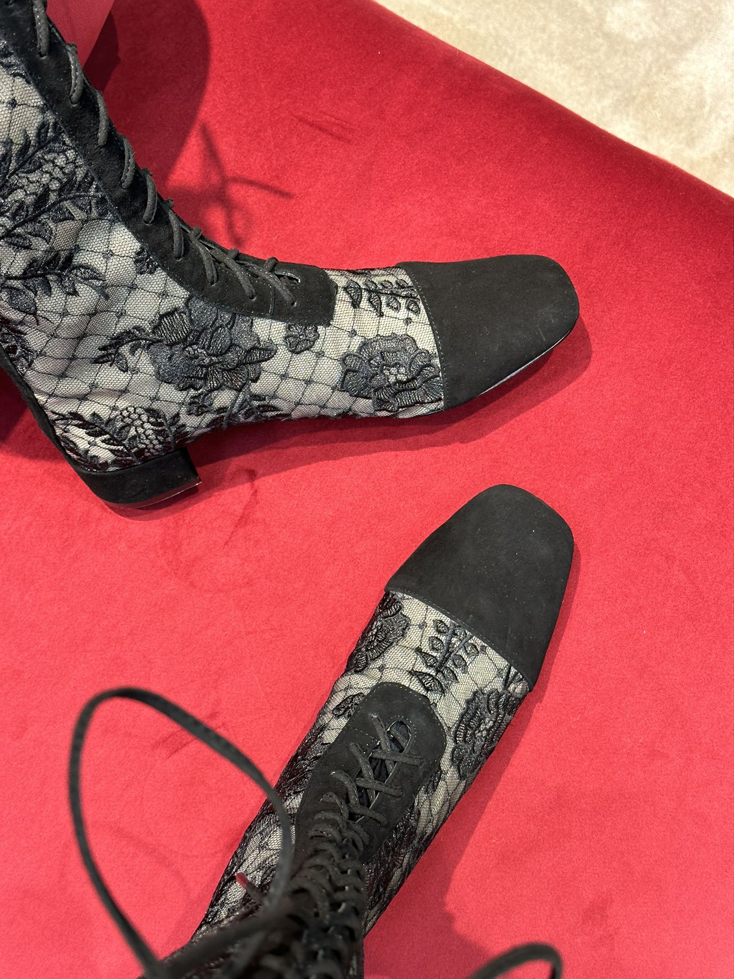 BAGSAAA D10r NAUGHTILY-D HEELED ANKLE LONG BOOT