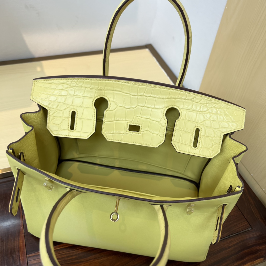 Bagsaaa H**me5 Birkin Touch Swift Yellow 30