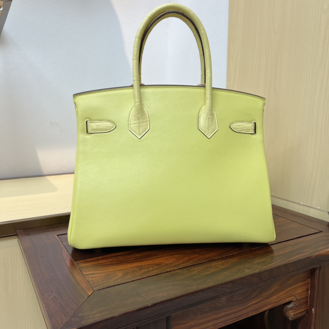 Bagsaaa H**me5 Birkin Touch Swift Yellow 30