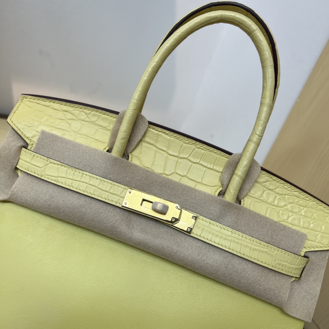 Bagsaaa H**me5 Birkin Touch Swift Yellow 30