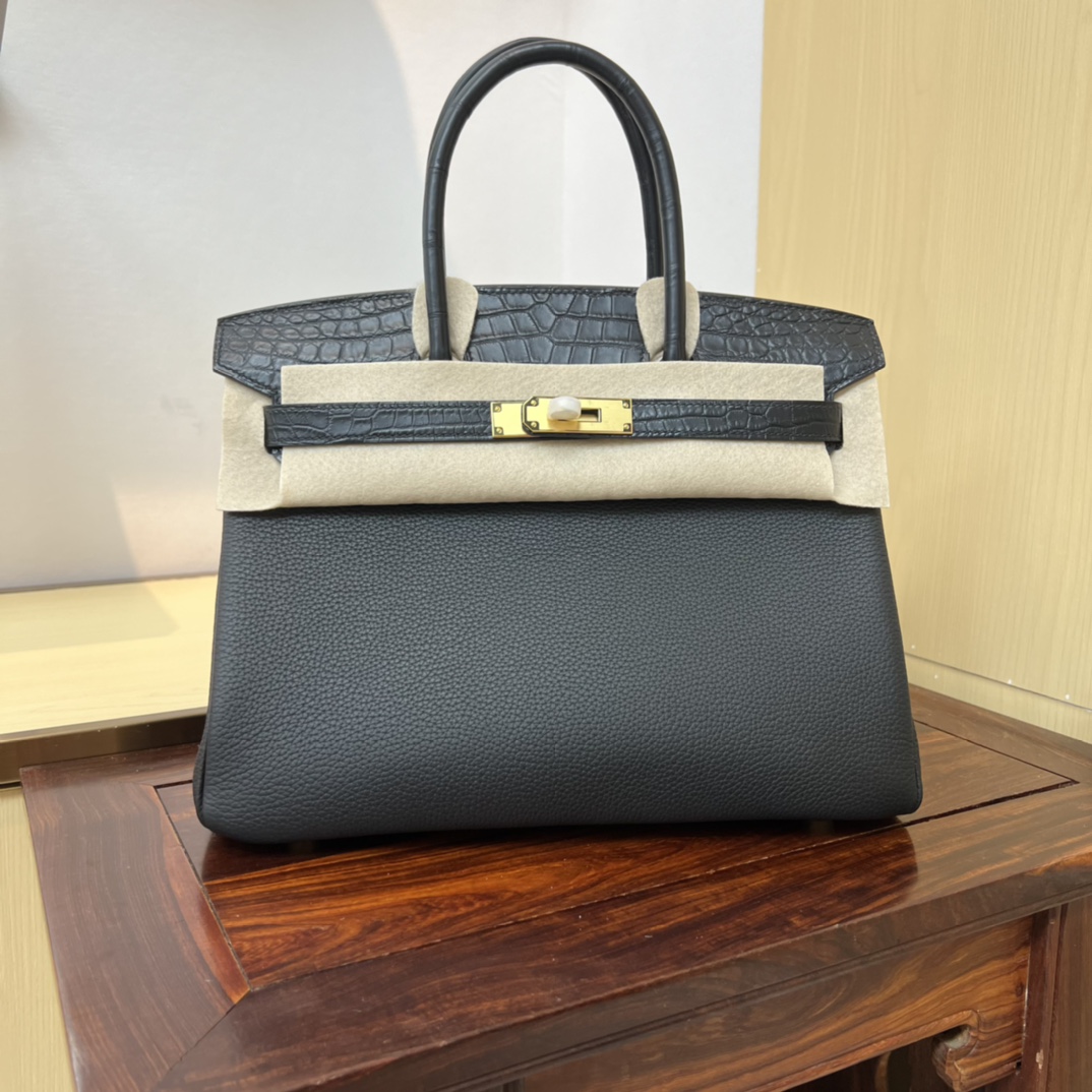 Bagsaaa H**me5 Birkin Touch Togo Black 30