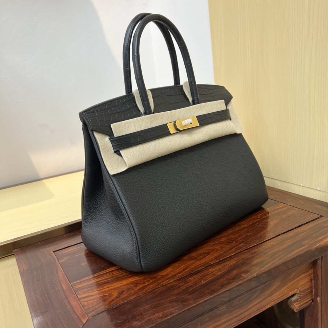 Bagsaaa H**me5 Birkin Touch Togo Black 30