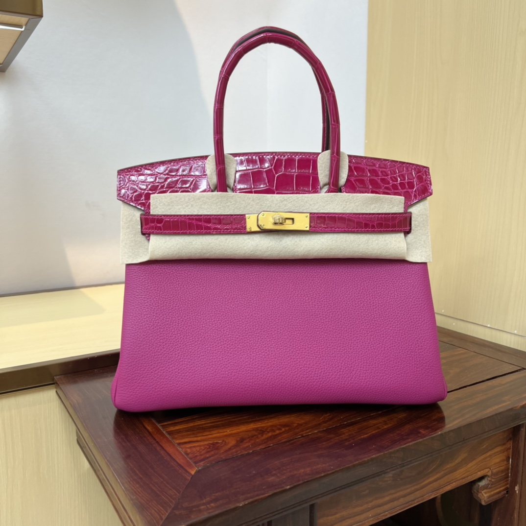 Bagsaaa H**me5 Birkin Touch Togo Pink 30