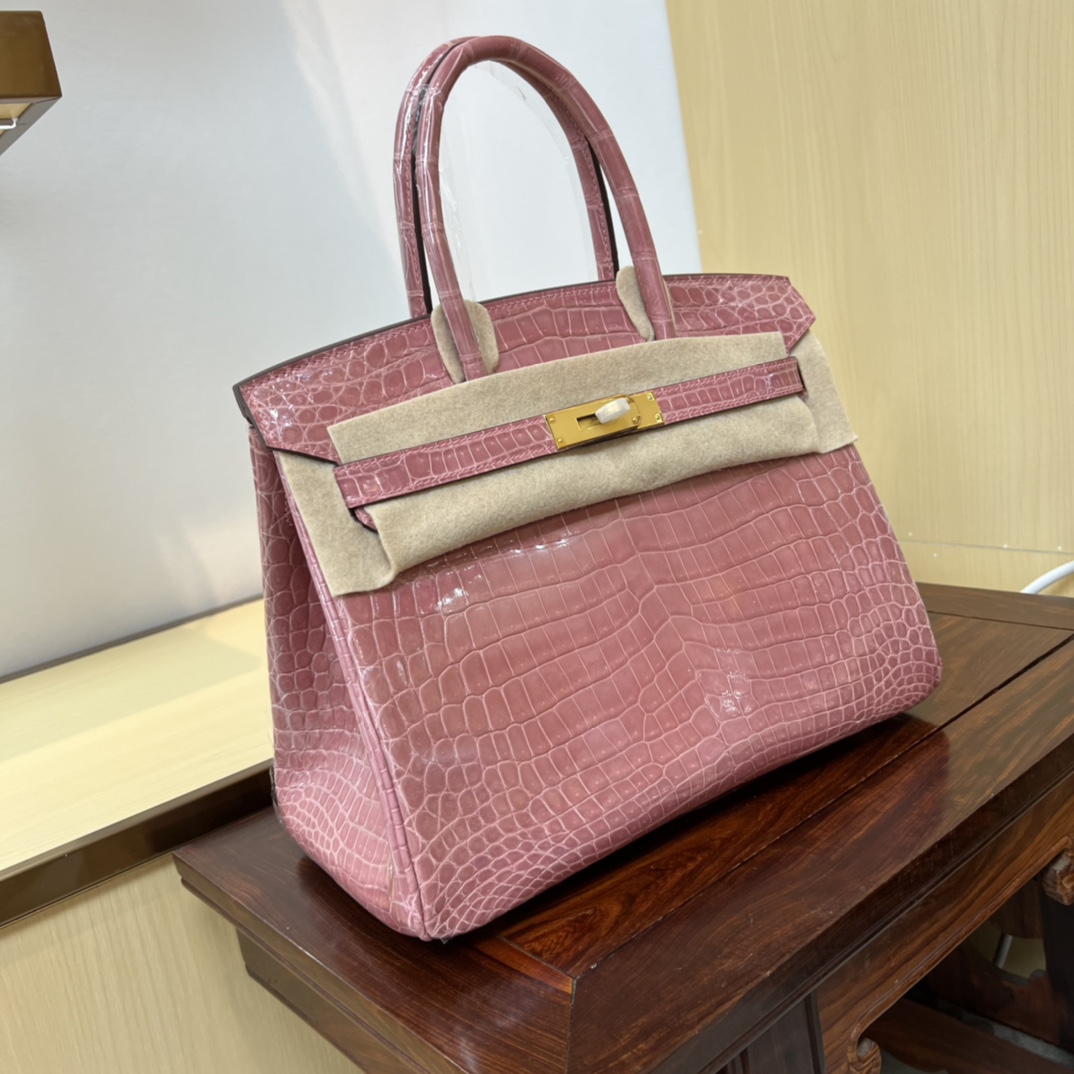 Bagsaaa H**me5 Birkin 30 Pink Birkin Crocodile