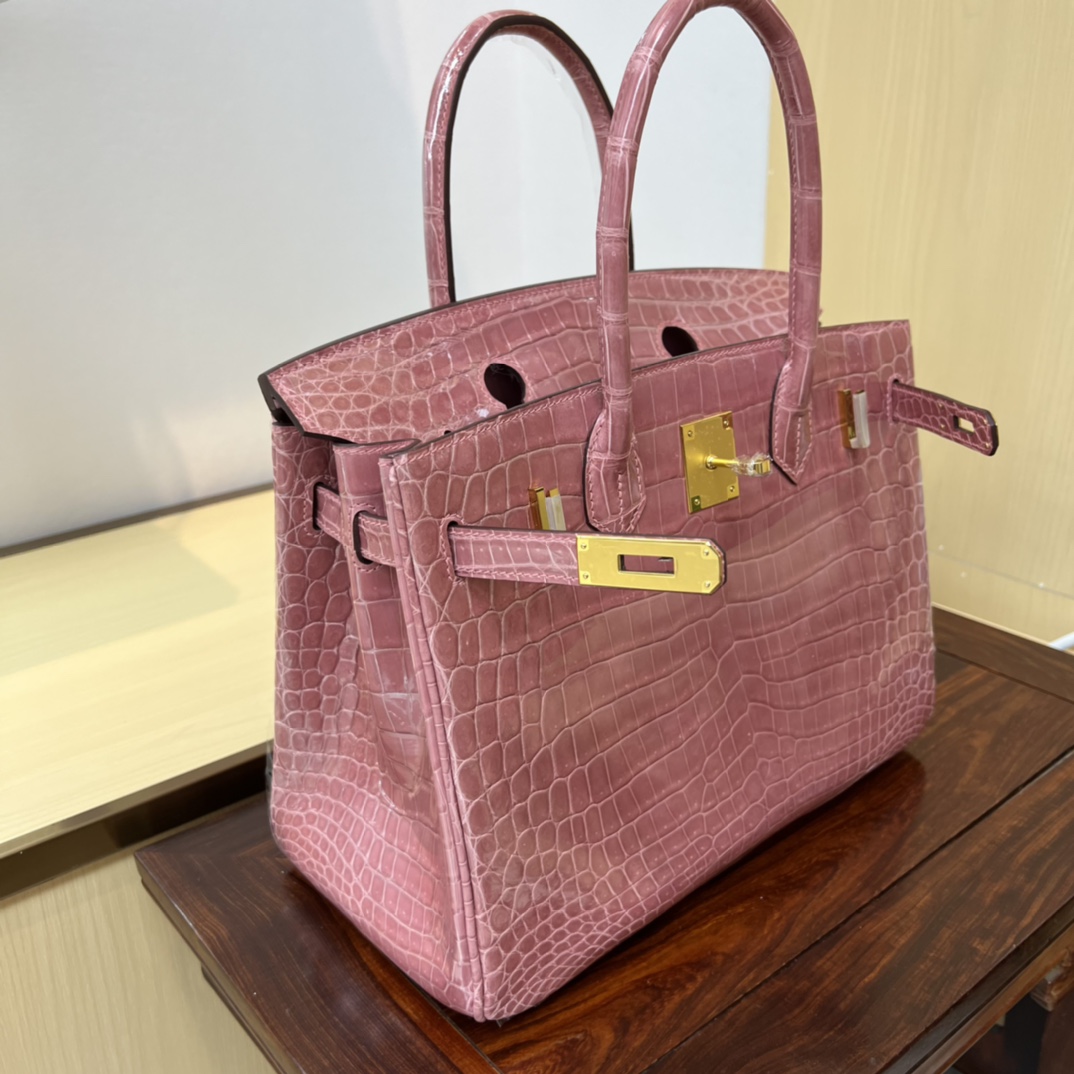 Bagsaaa H**me5 Birkin 30 Pink Birkin Crocodile
