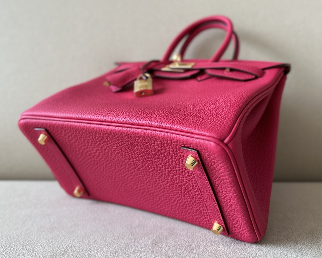 Bagsaaa H**me5 Birkin 25 in Togo Leather with Gold Hardware Pink