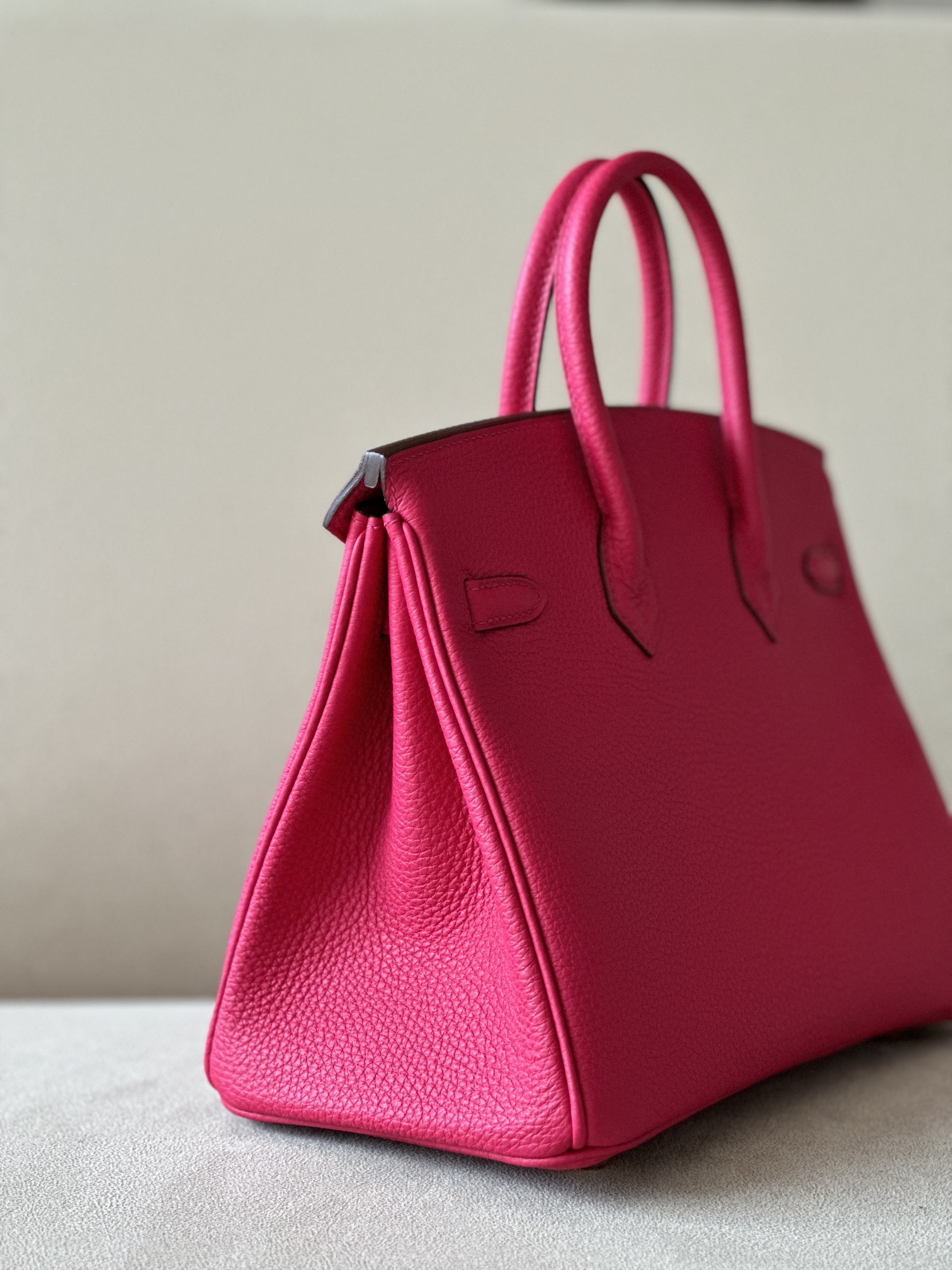 Bagsaaa H**me5 Birkin 25 in Togo Leather with Gold Hardware Pink