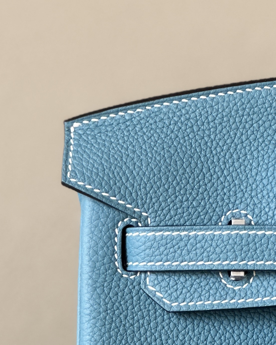 Bagsaaa H**me5 Birkin 25 in Togo Leather with Silver Hardware Blue