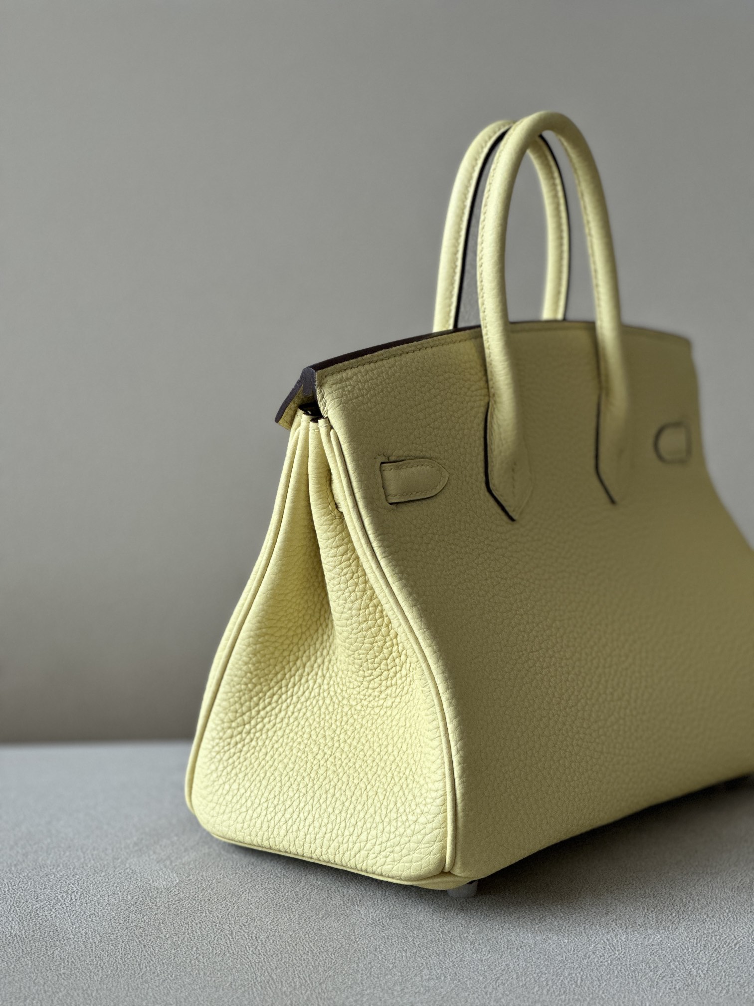 Bagsaaa H**me5 Birkin 25 in Togo Leather with Gold Hardware Lemon Yellow