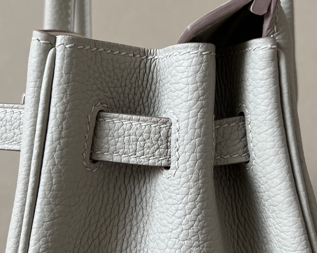 Bagsaaa H**me5 Birkin 25 in Togo Leather with light Grey
