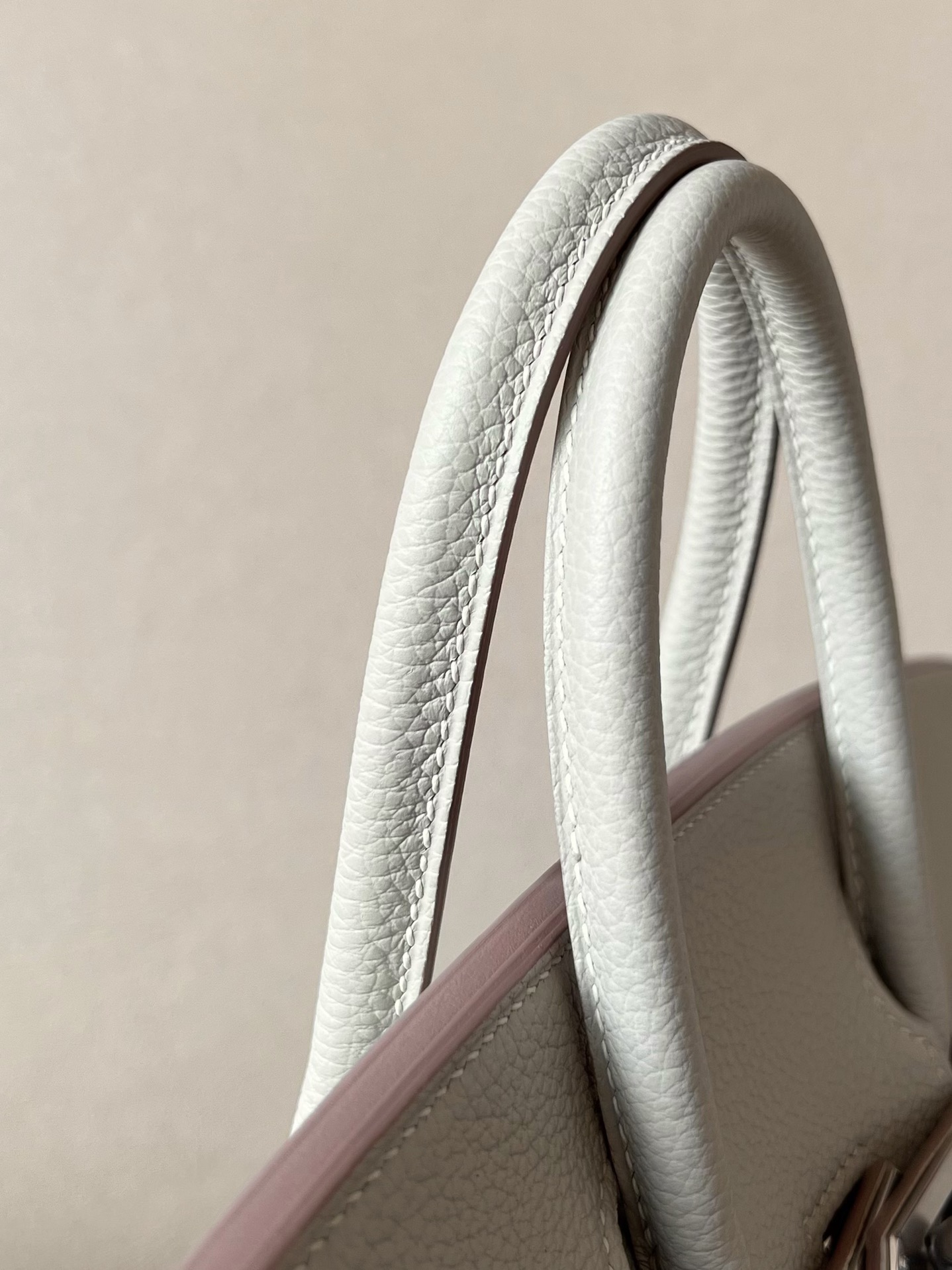 Bagsaaa H**me5 Birkin 25 in Togo Leather with light Grey