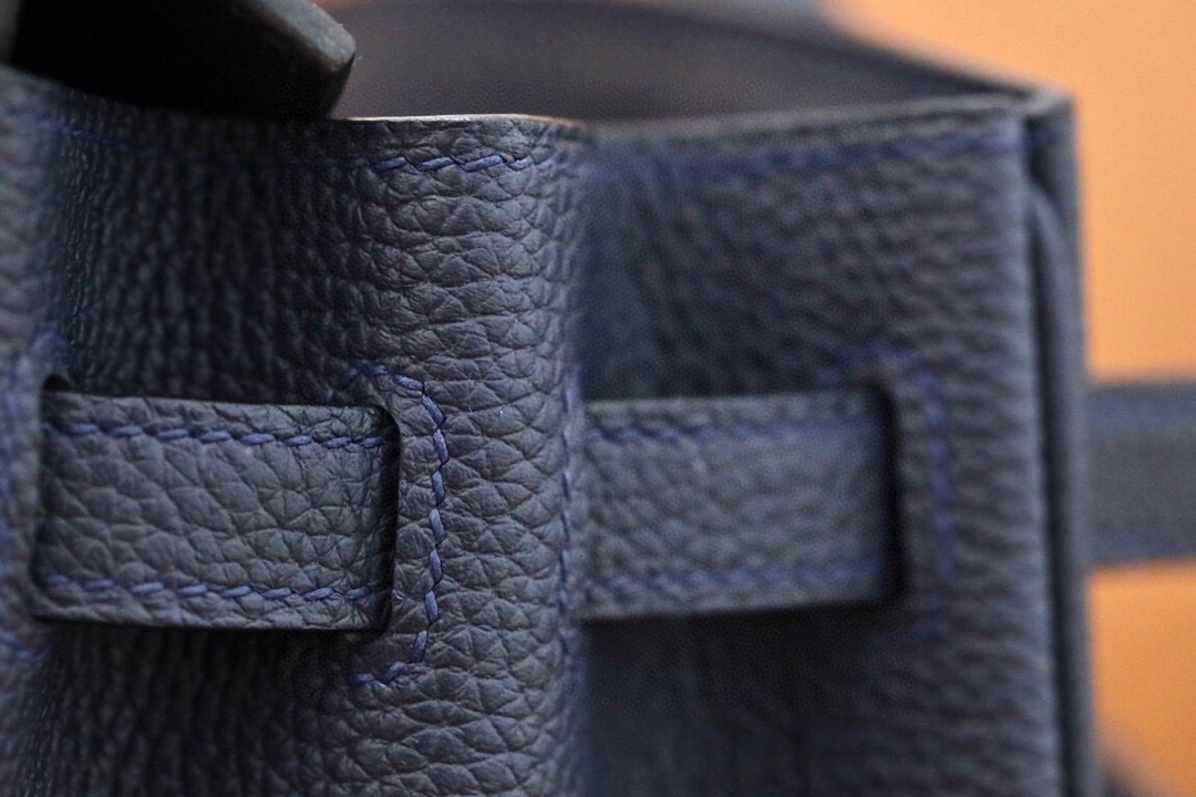 Bagsaaa H**me5 Birkin 25 in Togo Leather Blue