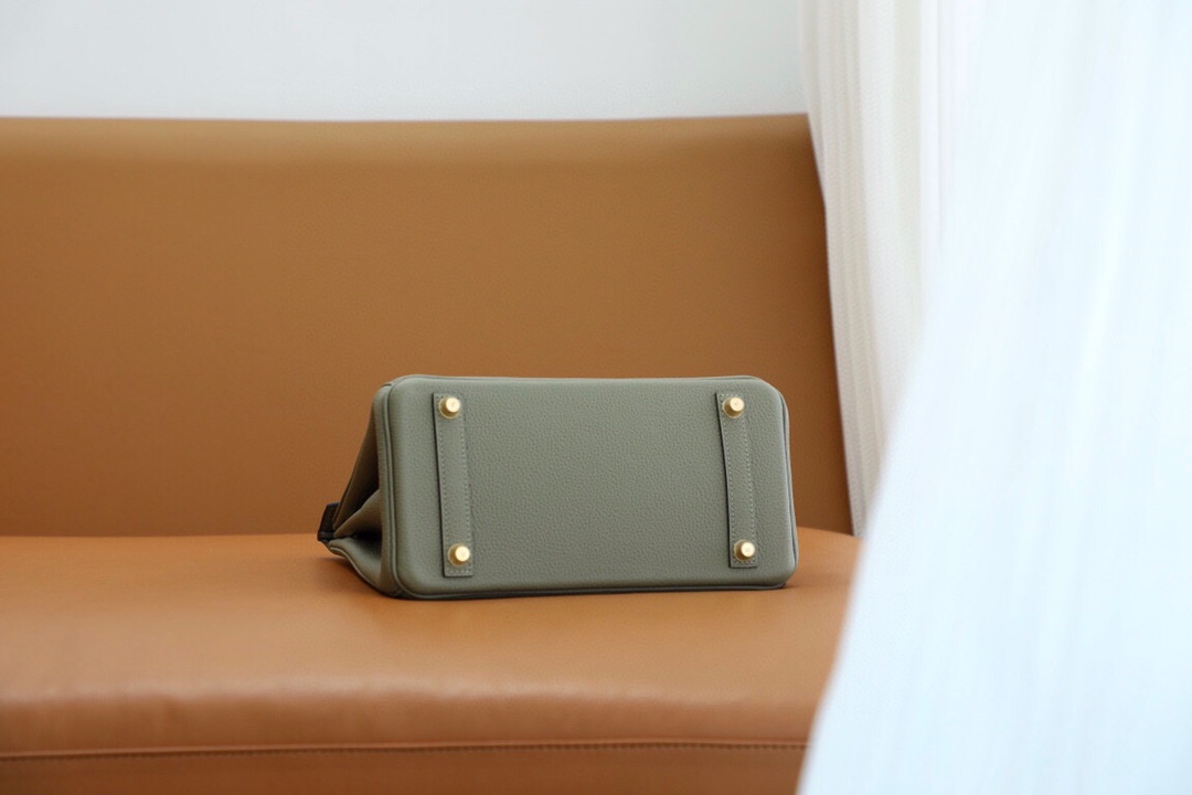 Bagsaaa H**me5 Birkin 25 in Togo Leather Green