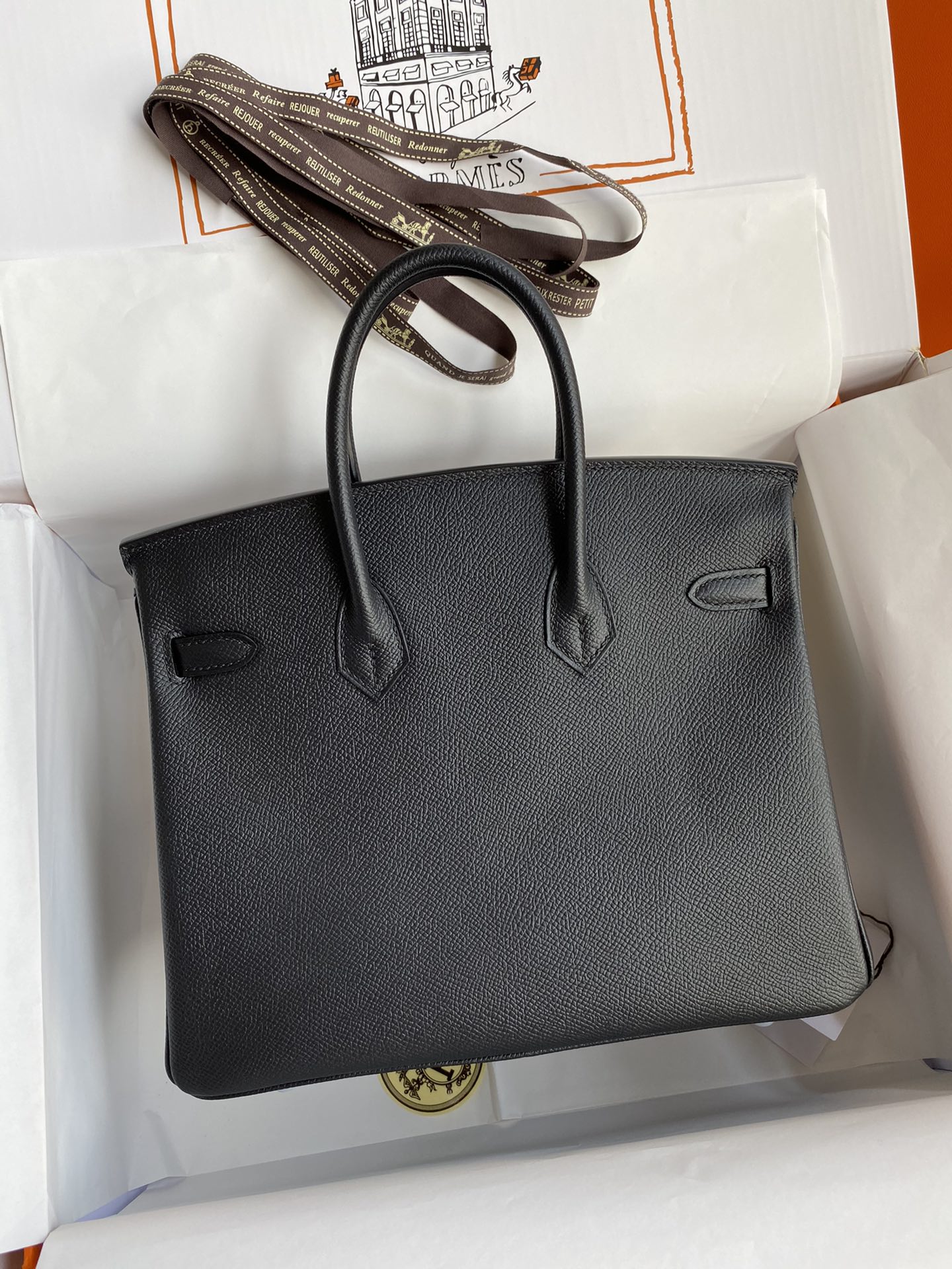 Bagsaaa H**me5 Birkin 25 Epsom Leather Black