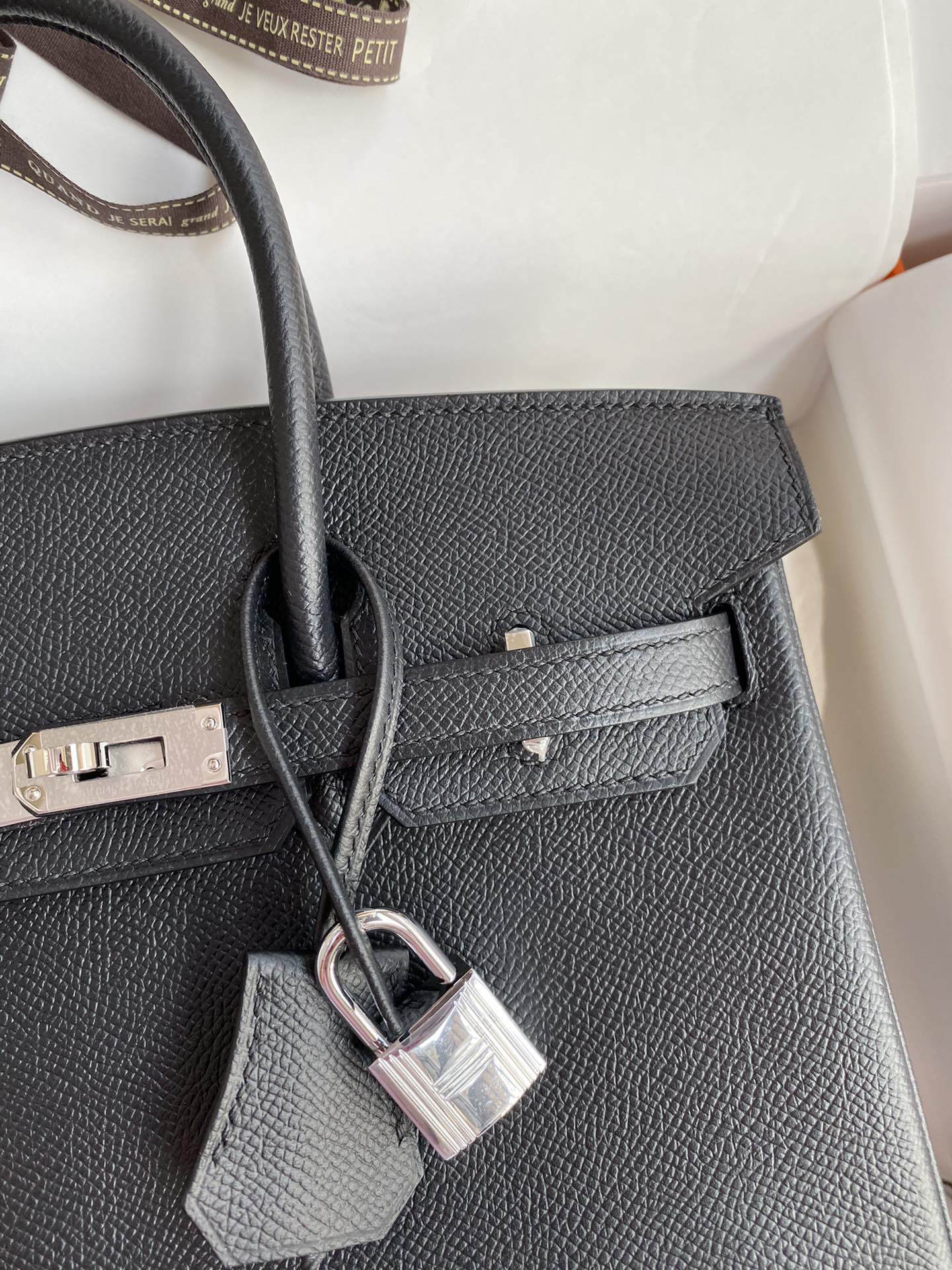 Bagsaaa H**me5 Birkin 25 Epsom Leather Black