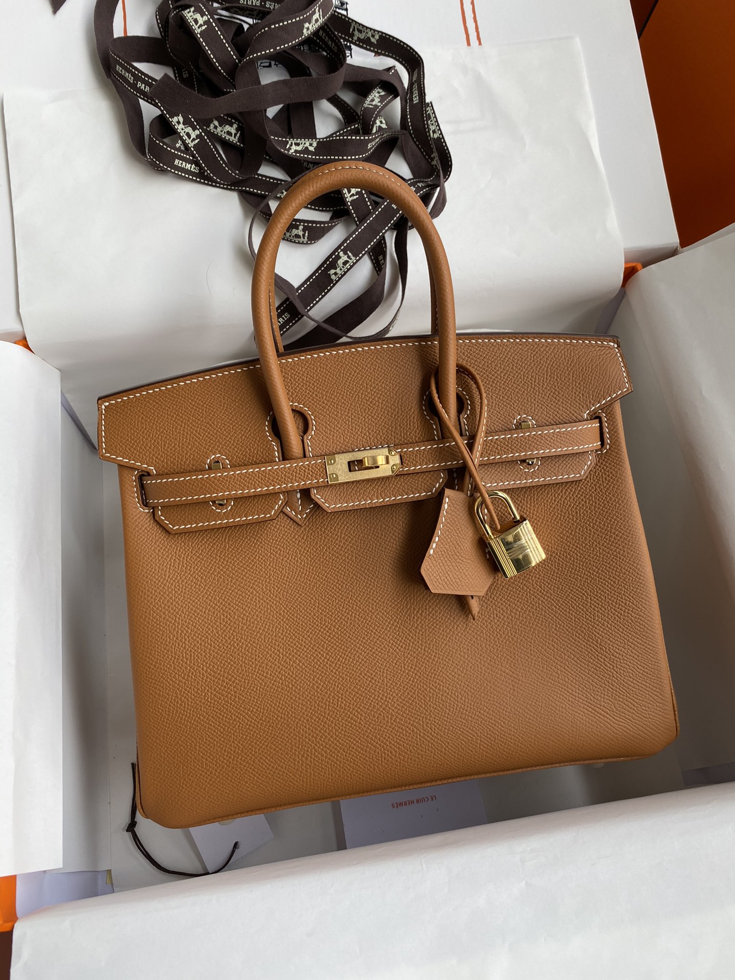 Bagsaaa H**me5 Birkin 25 Epsom Leather Brown