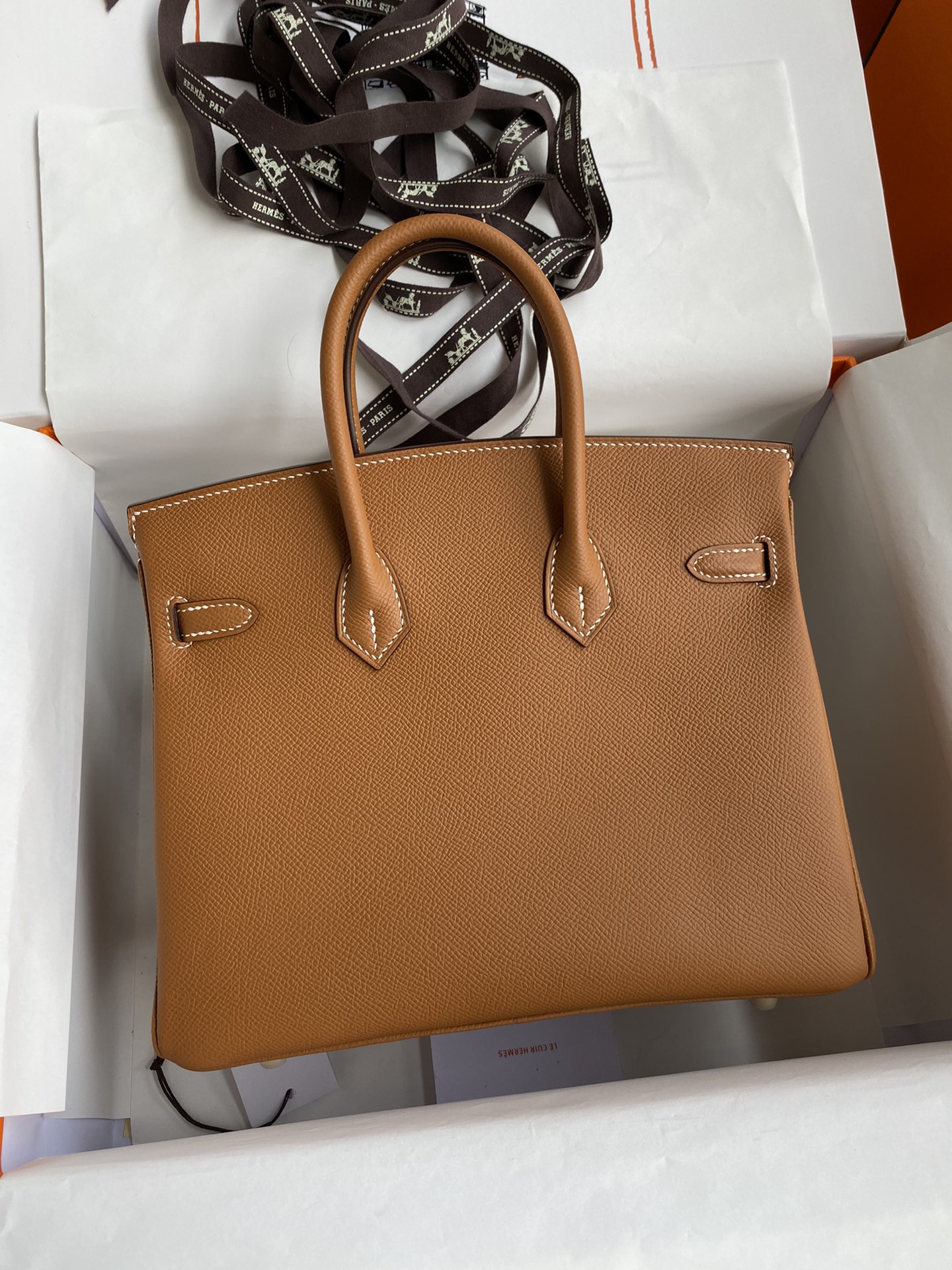 Bagsaaa H**me5 Birkin 25 Epsom Leather Brown