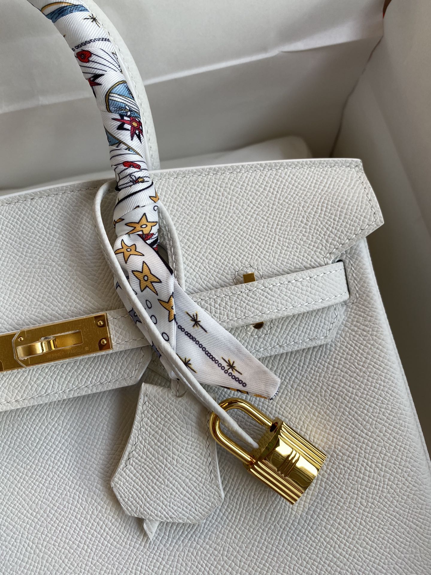 Bagsaaa H**me5 Birkin 25 Epsom Leather White