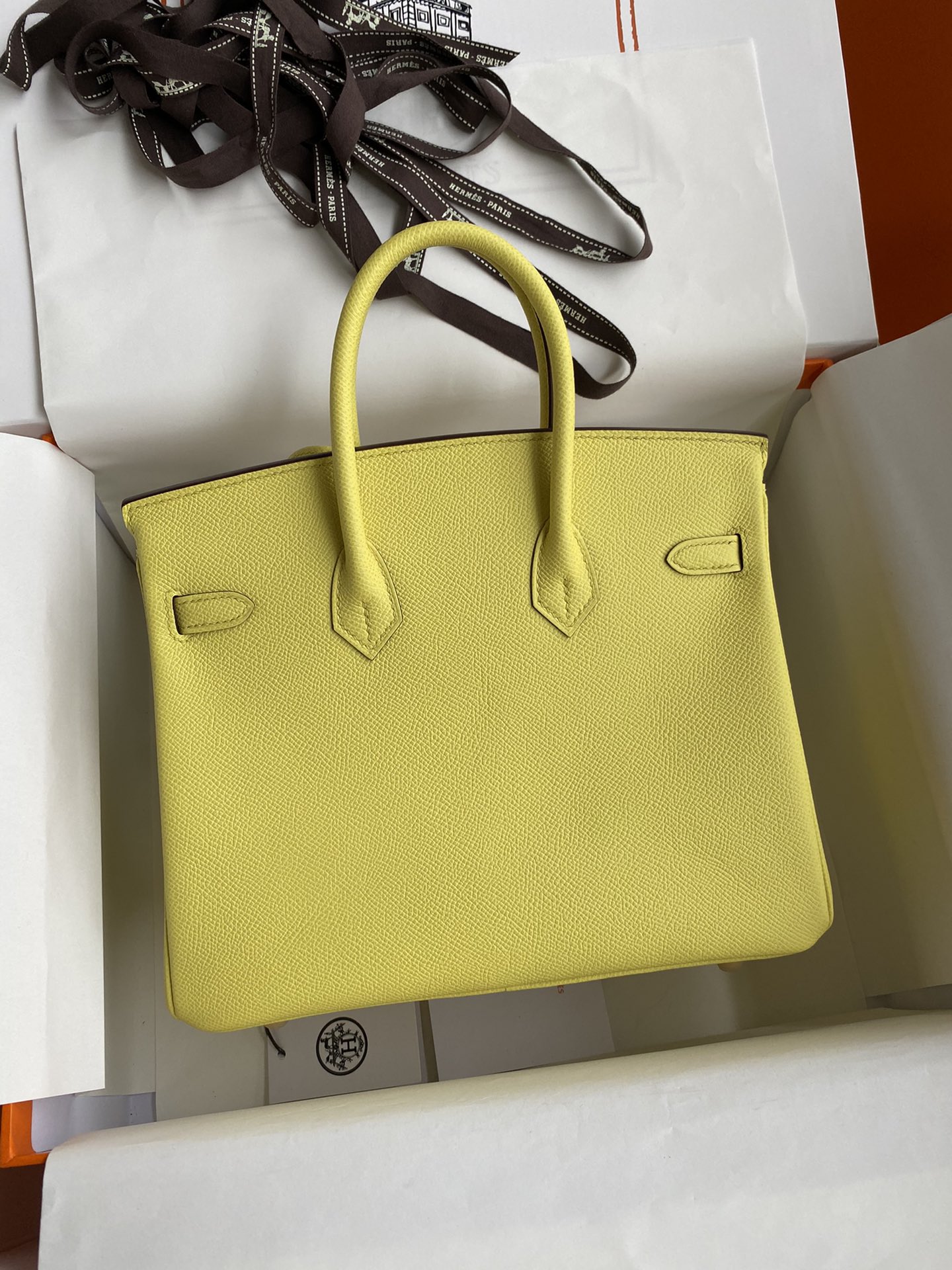 Bagsaaa H**me5 Birkin 25 Epsom Leather Yellow