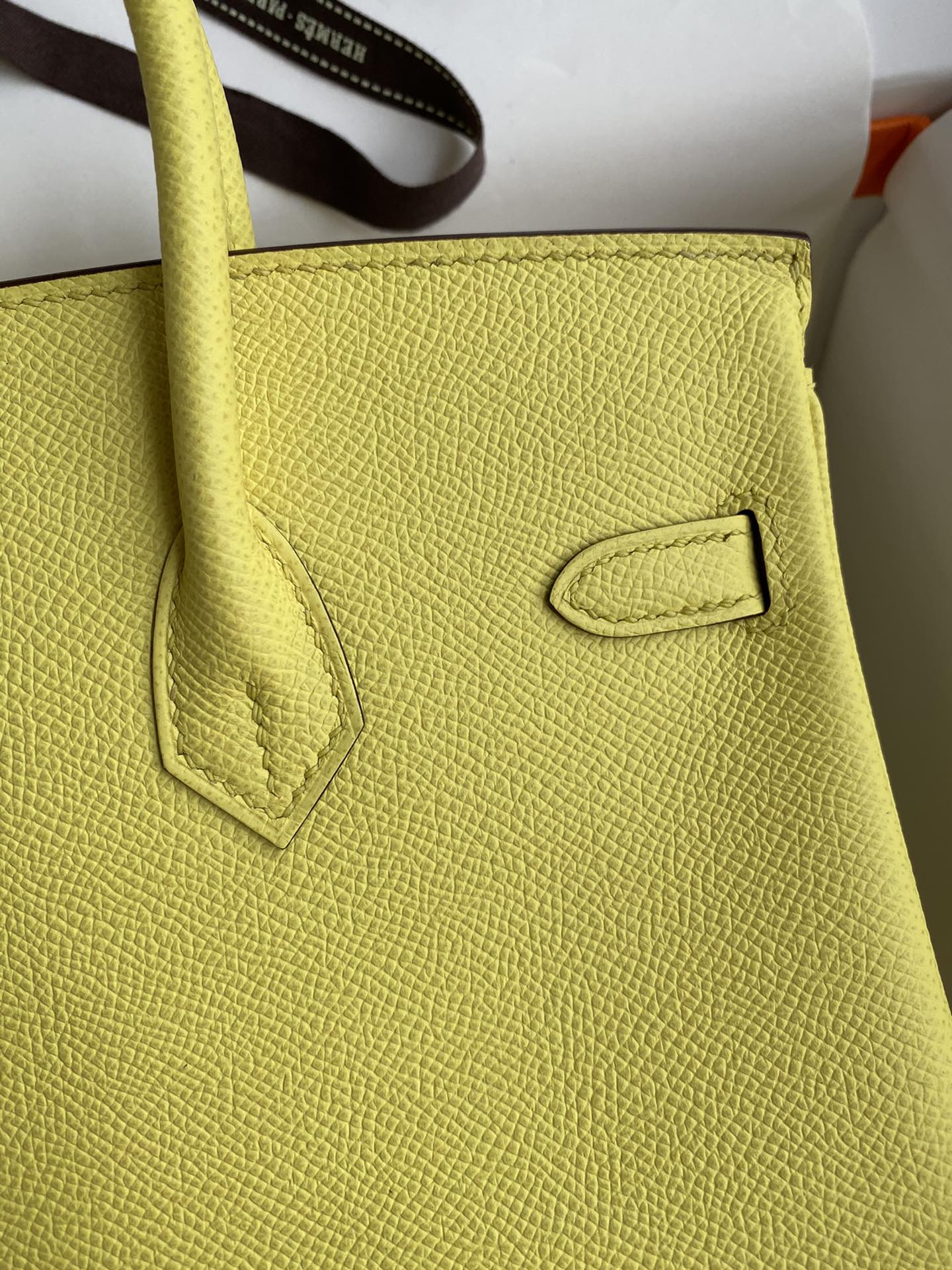 Bagsaaa H**me5 Birkin 25 Epsom Leather Yellow