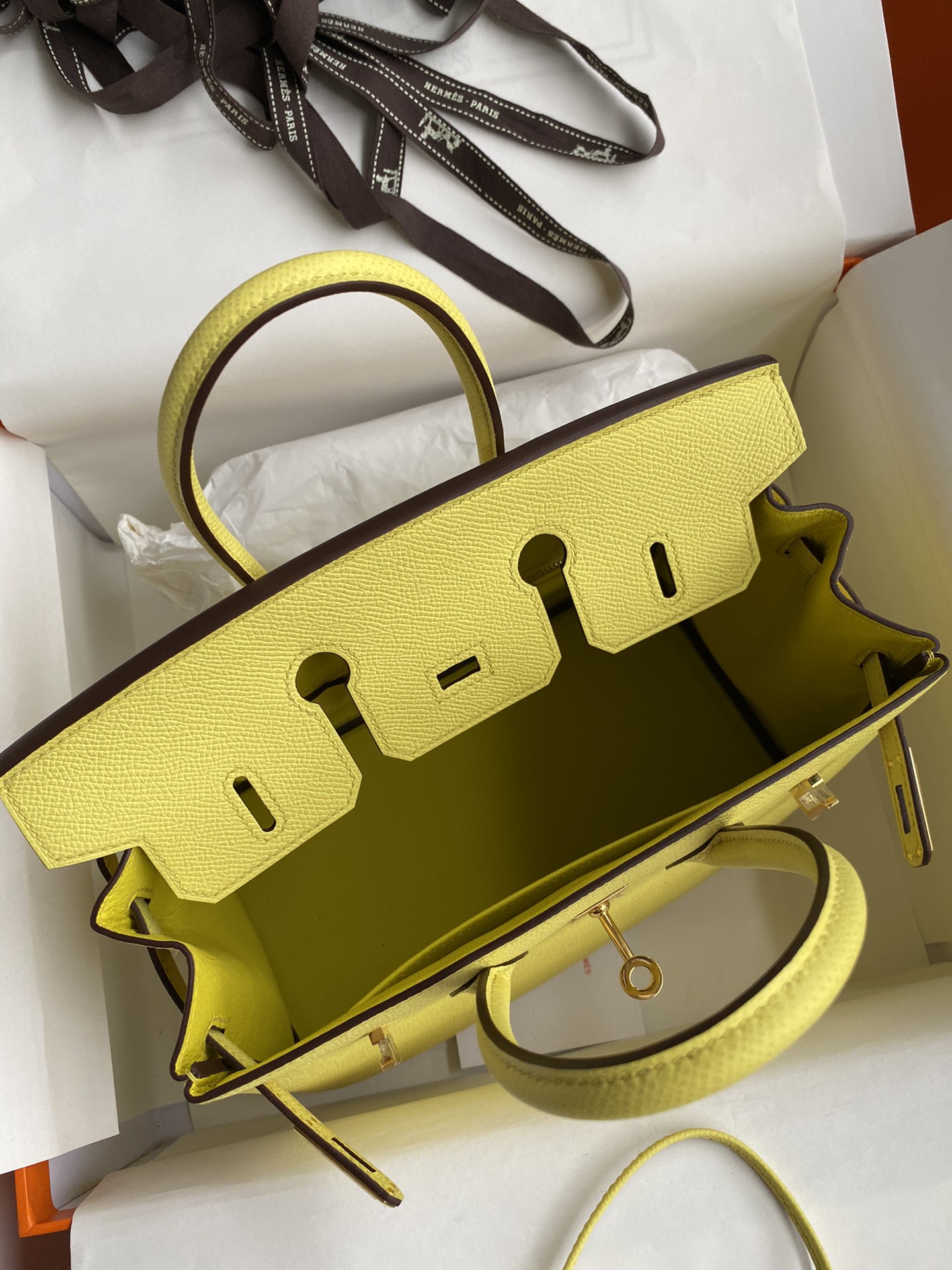 Bagsaaa H**me5 Birkin 25 Epsom Leather Yellow