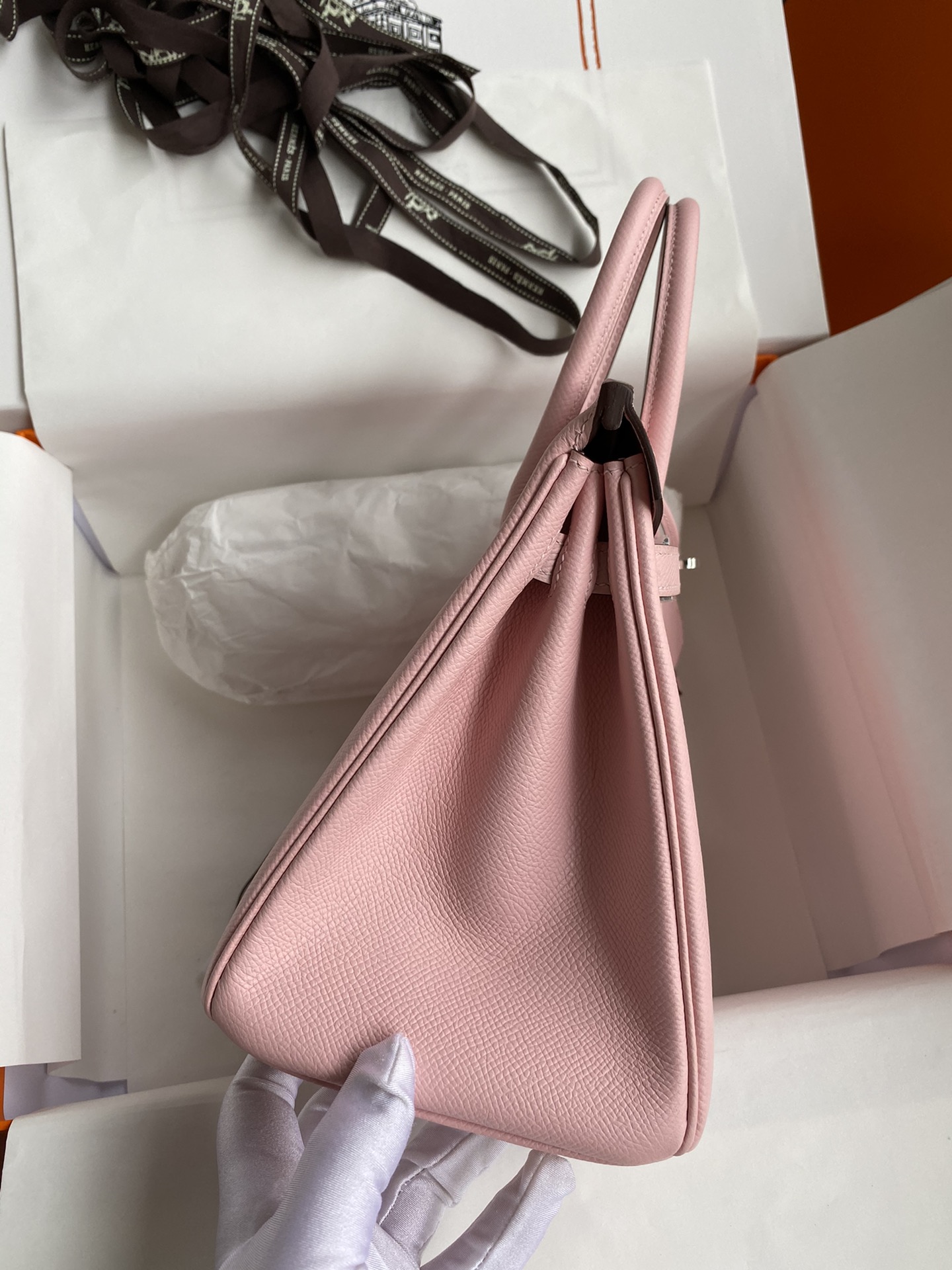 Bagsaaa H**me5 Birkin 25 Epsom Leather Pink