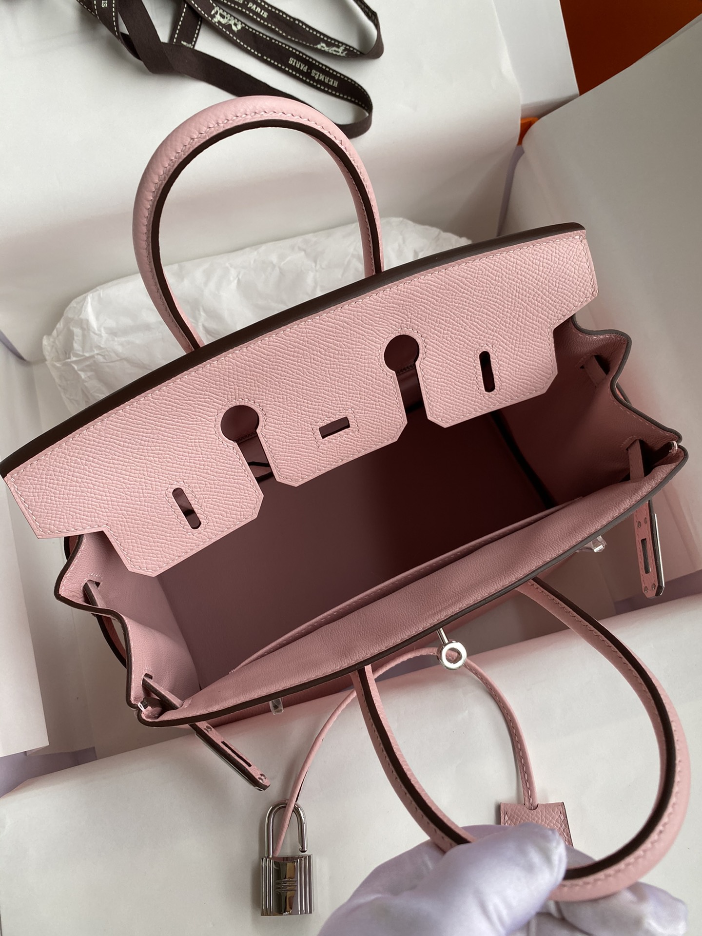 Bagsaaa H**me5 Birkin 25 Epsom Leather Pink
