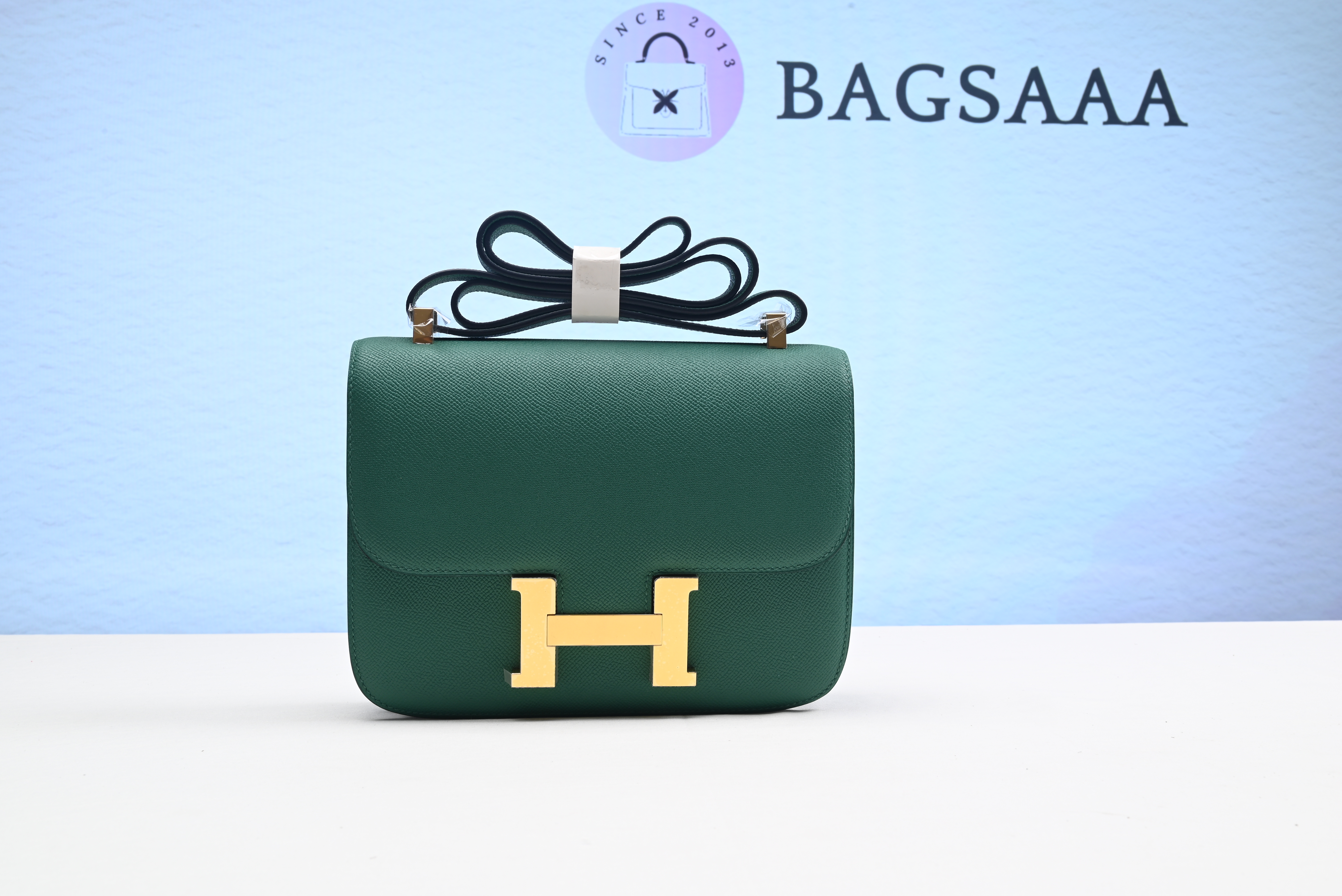 H**me5 Constance Bag Gold Green 19CM